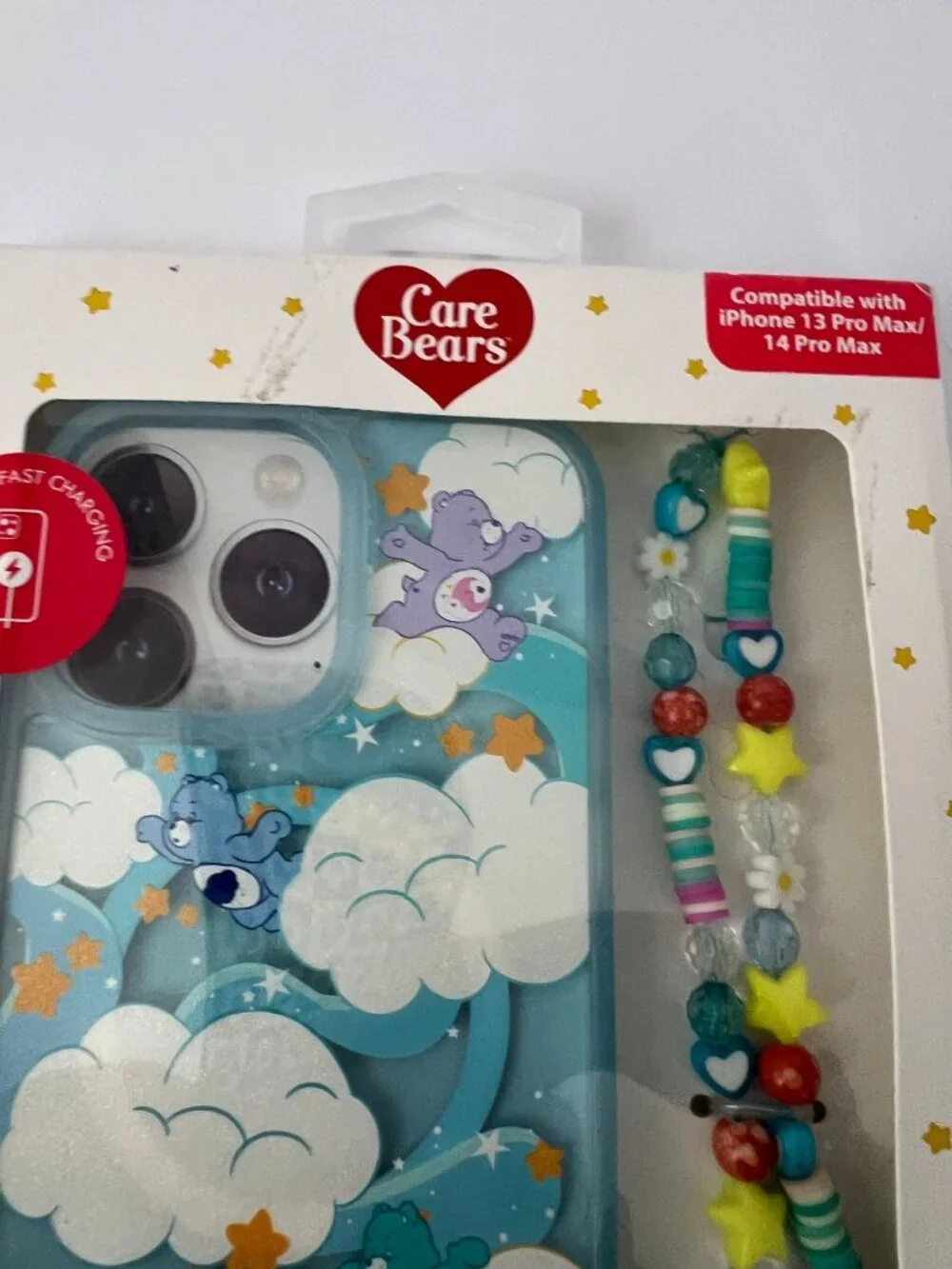 Care Bears  iPhone 13 Pro‎ Max / 14  Pro Max Phone Case &  Phone Strap NEW